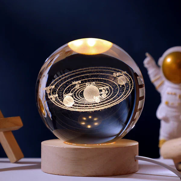 SolarSphere Kristallen Zonnestelsel LED Licht Educatieve Decoratieve Display