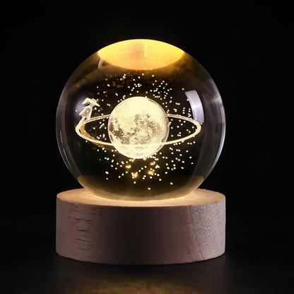 SolarSphere Kristallen Zonnestelsel LED Licht Educatieve Decoratieve Display