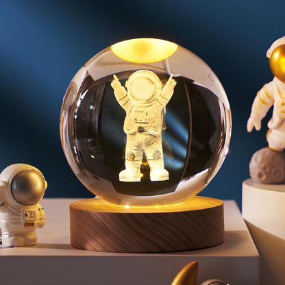 SolarSphere Kristallen Zonnestelsel LED Licht Educatieve Decoratieve Display