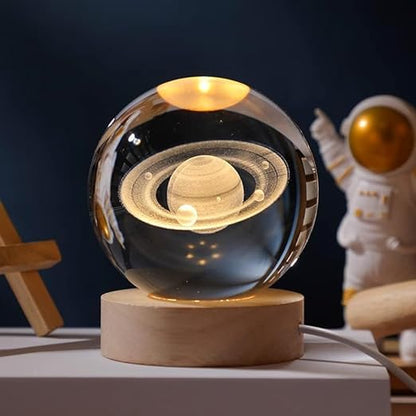 SolarSphere Kristallen Zonnestelsel LED Licht Educatieve Decoratieve Display