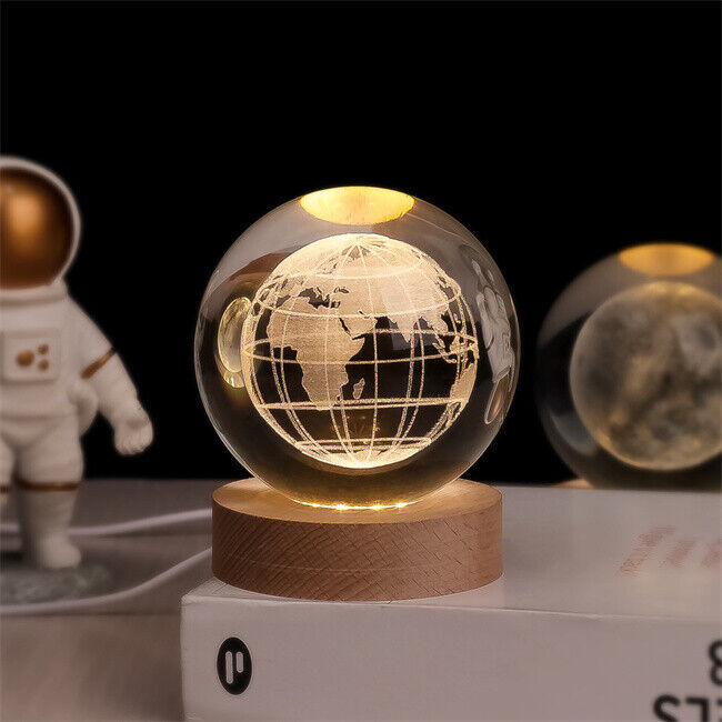 SolarSphere Kristallen Zonnestelsel LED Licht Educatieve Decoratieve Display