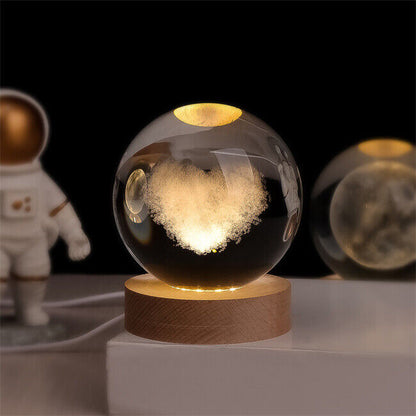 SolarSphere Kristallen Zonnestelsel LED Licht Educatieve Decoratieve Display