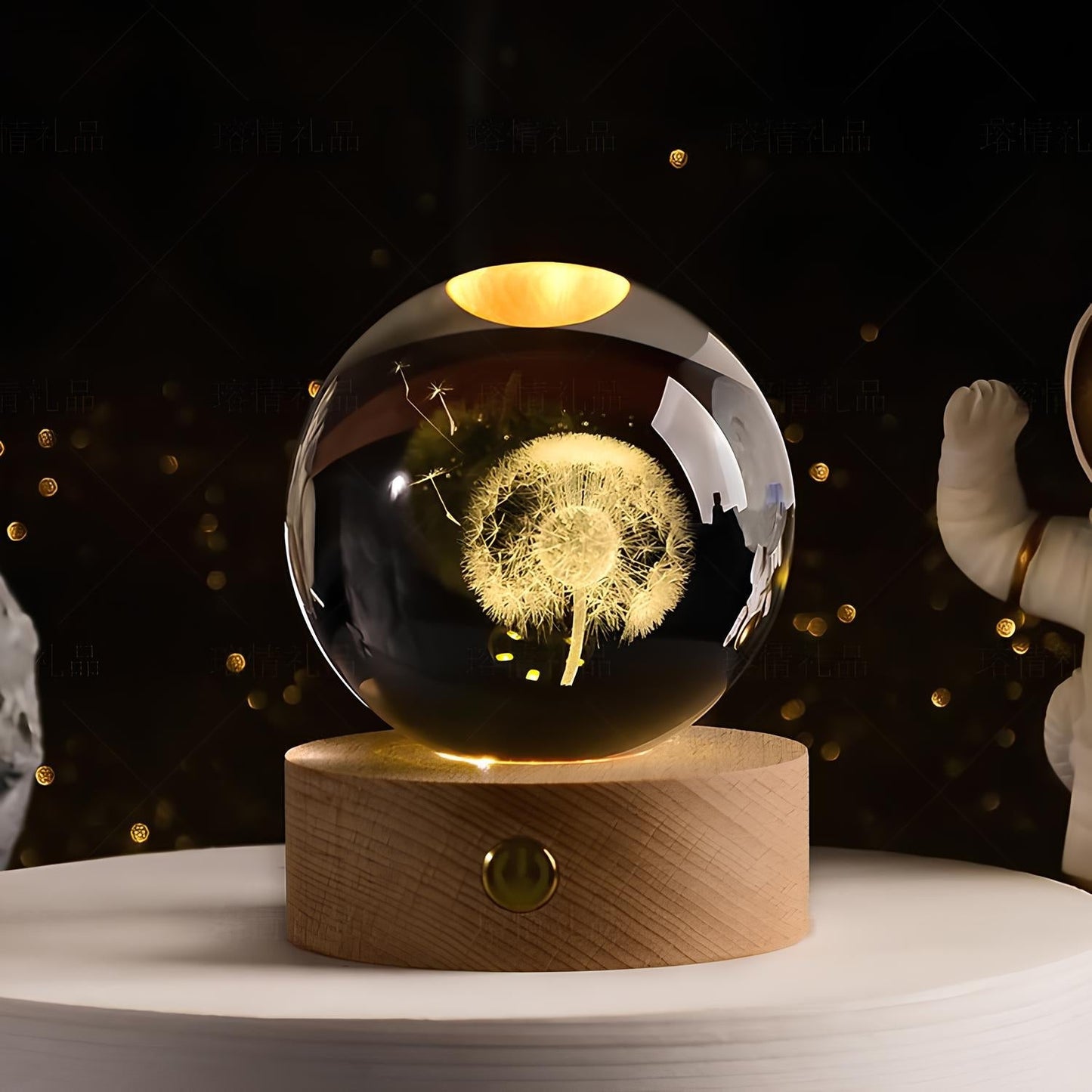 SolarSphere Kristallen Zonnestelsel LED Licht Educatieve Decoratieve Display