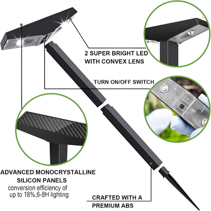 SolaraPath Zonnepadverlichting – Waterdichte LED Tuinlampen Set