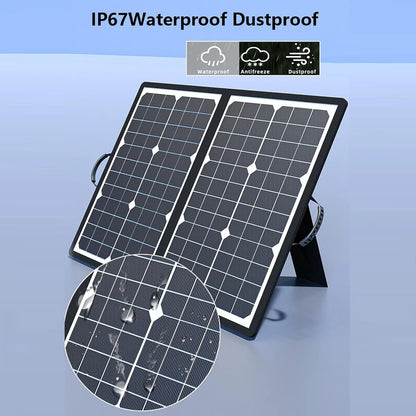 SolaraX opvouwbare zonnepaneelset 1000W draagbare oplader