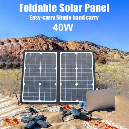 SolaraX opvouwbare zonnepaneelset 1000W draagbare oplader