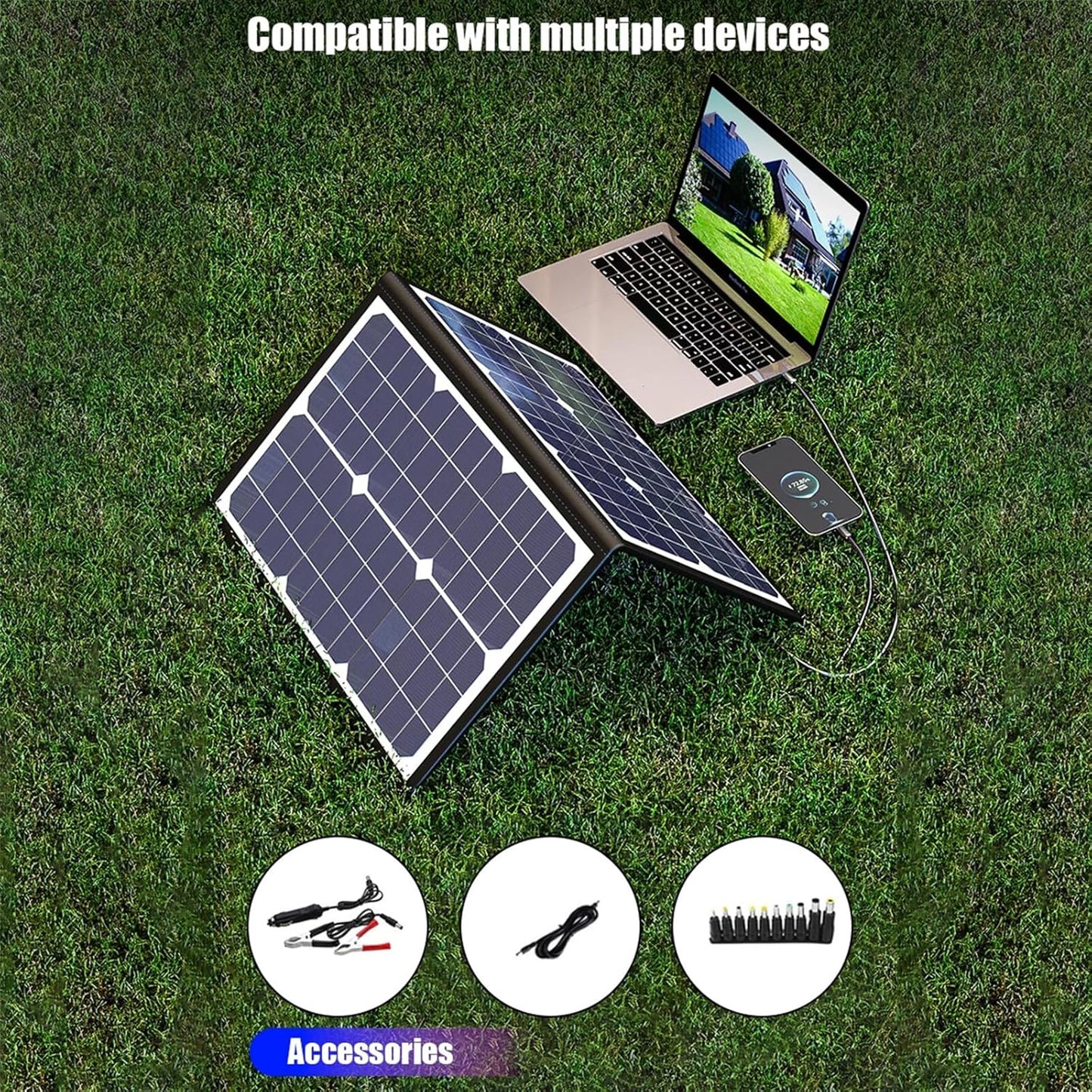 SolaraX opvouwbare zonnepaneelset 1000W draagbare oplader