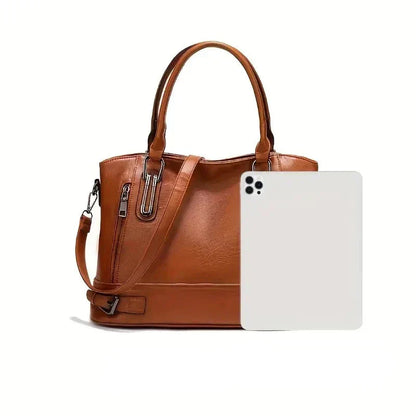 Sophie Vintage Style PU Leather Crossbody Handbag Elegant Classic Shoulder Bag