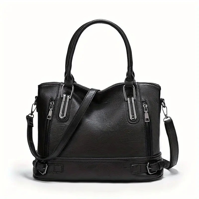 Sophie Vintage Style PU Leather Crossbody Handbag Elegant Classic Shoulder Bag