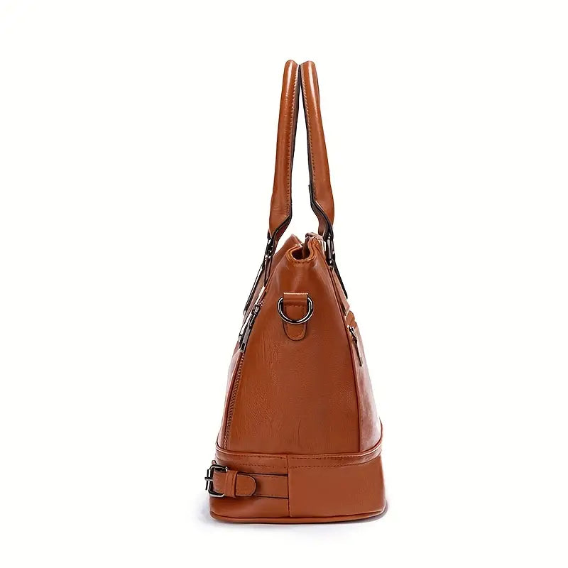 Sophie Vintage Style PU Leather Crossbody Handbag Elegant Classic Shoulder Bag