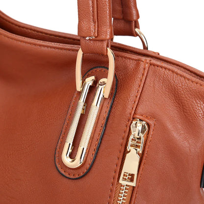 Sophie Vintage Style PU Leather Crossbody Handbag Elegant Classic Shoulder Bag