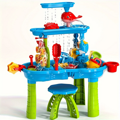 Stół do zabawy SplashTower 3-poziomowy z piaskiem i wodą