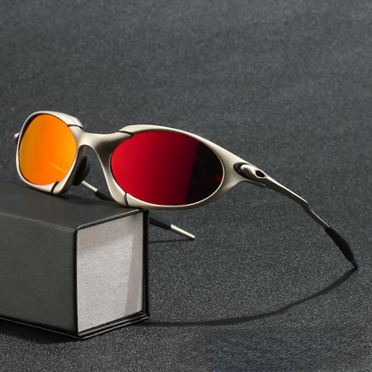 Sport Polarized Sunglasses Lightweight Metal Frame with UV Protection