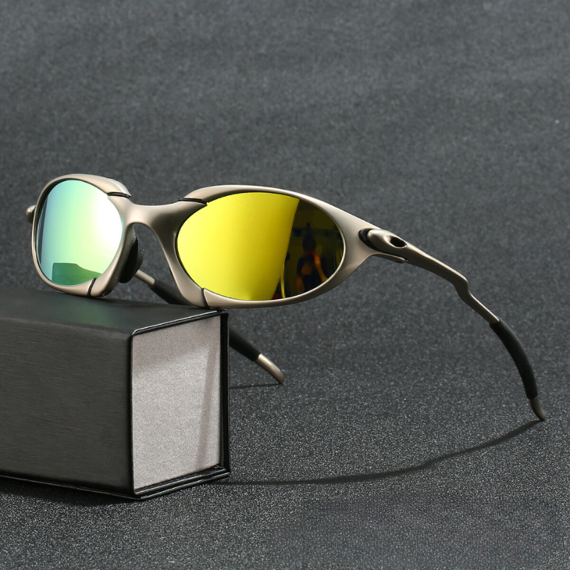 Sport Polarized Sunglasses Lightweight Metal Frame with UV Protection