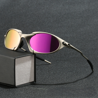 Sport Polarized Sunglasses Lightweight Metal Frame with UV Protection