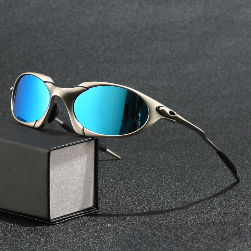 Sport Polarized Sunglasses Lightweight Metal Frame with UV Protection