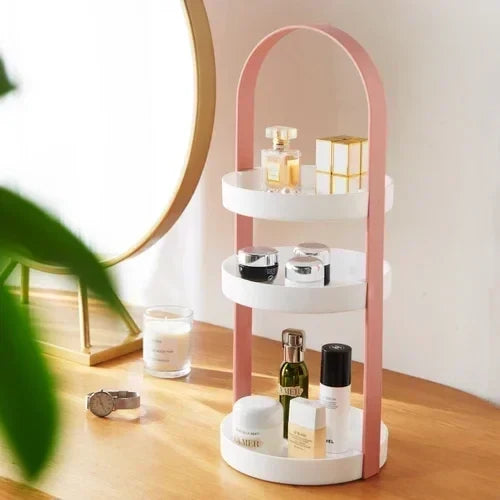 Stackable Makeup and Cosmetics Organizer with Space-Saving Design
