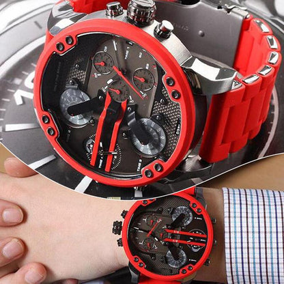 Stainless Steel Chronograph Quartz Watch Elegant Men’s Luxury Timepiece