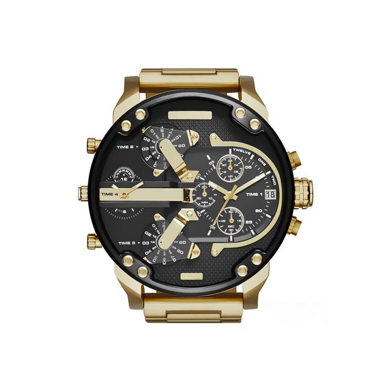 Stainless Steel Chronograph Quartz Watch Elegant Men’s Luxury Timepiece