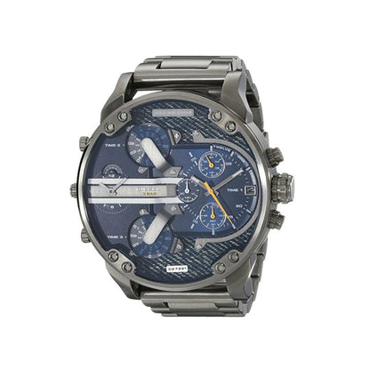 Stainless Steel Chronograph Quartz Watch Elegant Men’s Luxury Timepiece