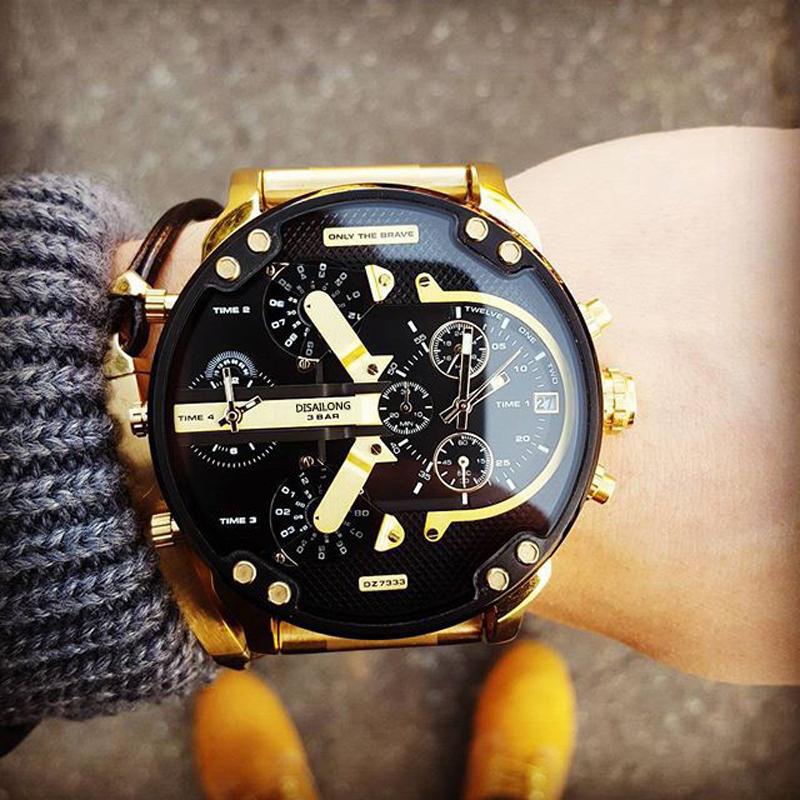 Stainless Steel Chronograph Quartz Watch Elegant Men’s Luxury Timepiece