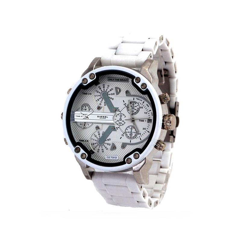 Stainless Steel Chronograph Quartz Watch Elegant Men’s Luxury Timepiece