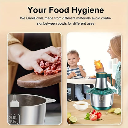 Stainless Steel Food Processor 5L Meat Grinder and Chopper