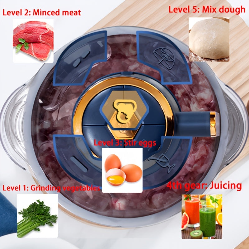 Stainless Steel Food Processor 5L Meat Grinder and Chopper