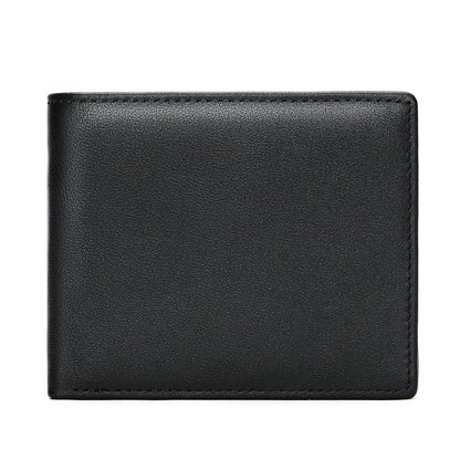 StitchCraft Mænds Læder RFID Bifold Tegnebog Slankt Design