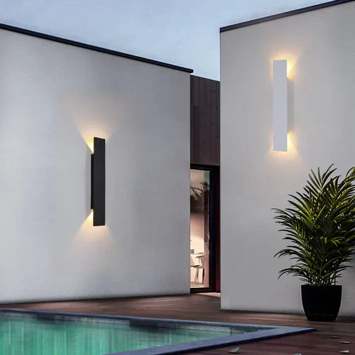 StormGlow LED Außenwandleuchte Wetterfeste Garten- und Terrassenbeleuchtung