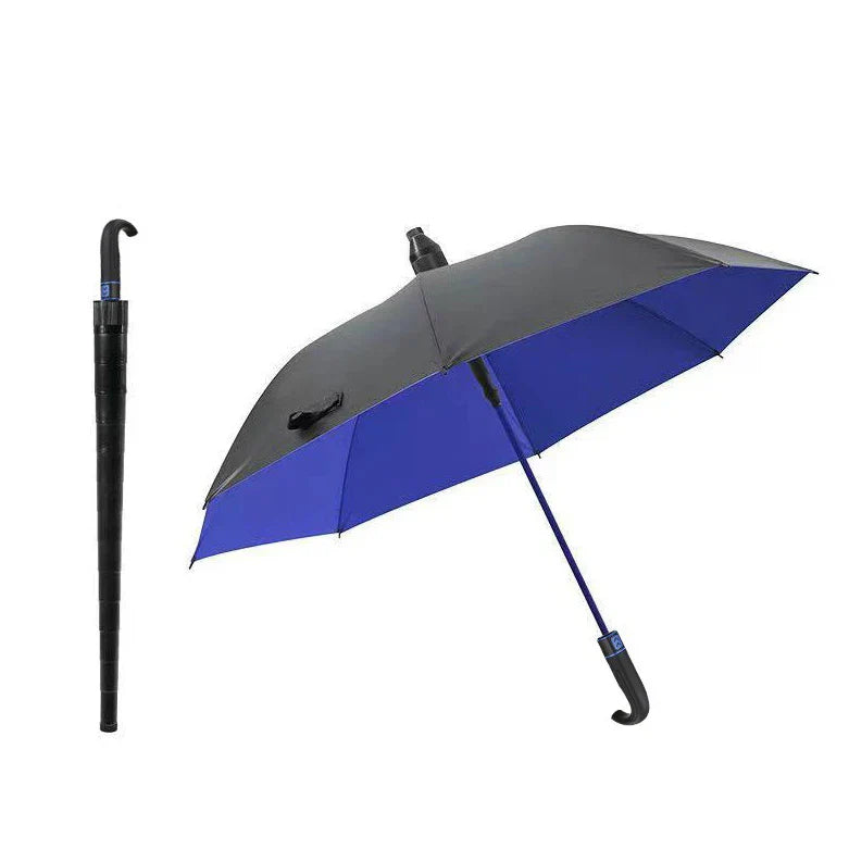 Parasol StormShield wiatroodporny z zakrzywioną rączką trwała konstrukcja