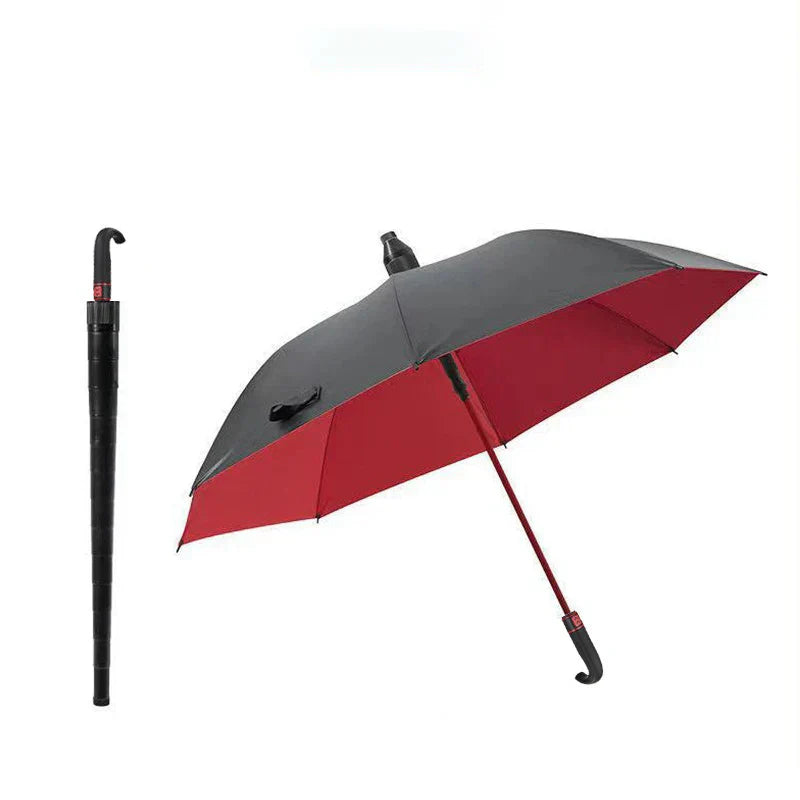 Parasol StormShield wiatroodporny z zakrzywioną rączką trwała konstrukcja