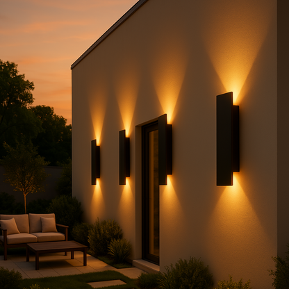 Streamline LED Outdoor Wall Light Weatherproof Modern Exterior Lamp