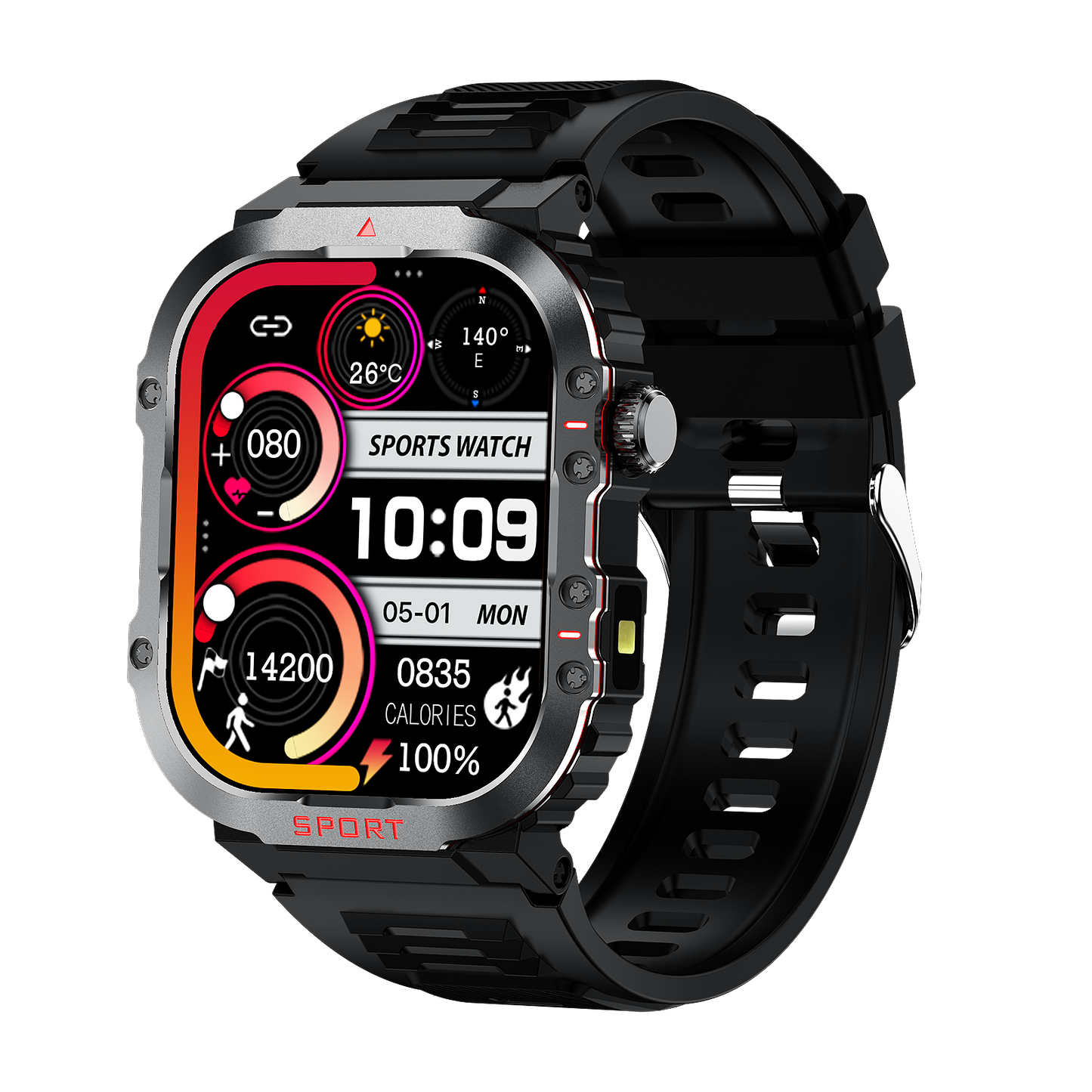Sugar Pro 5 intelligente Gesundheitsuhr mit Fitness- und Herzfrequenzmonitor  
