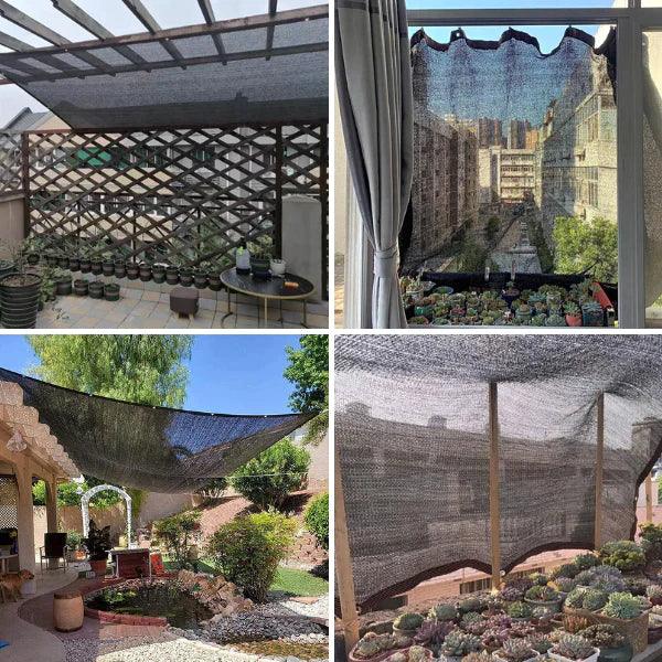 SunBlocker UV-Schutznetz Outdoor Sonnenschutzdach für Garten und Terrasse