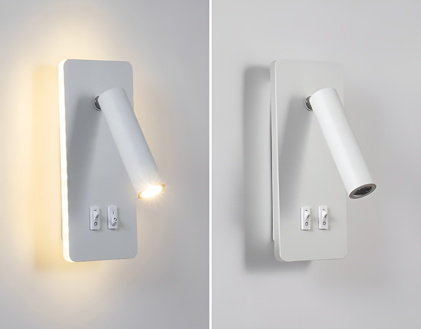 Adjustable LED Wall Light with Rotating Head for Reading and Ambient Lighting