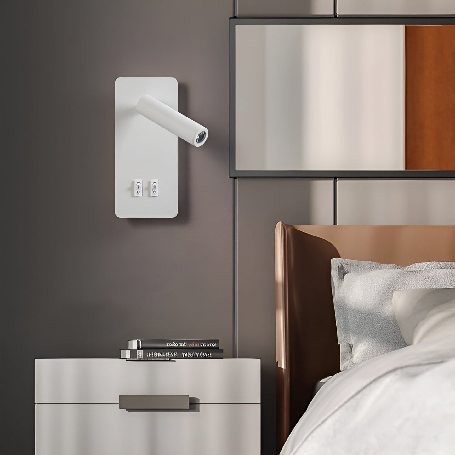 Adjustable LED Wall Light with Rotating Head for Reading and Ambient Lighting