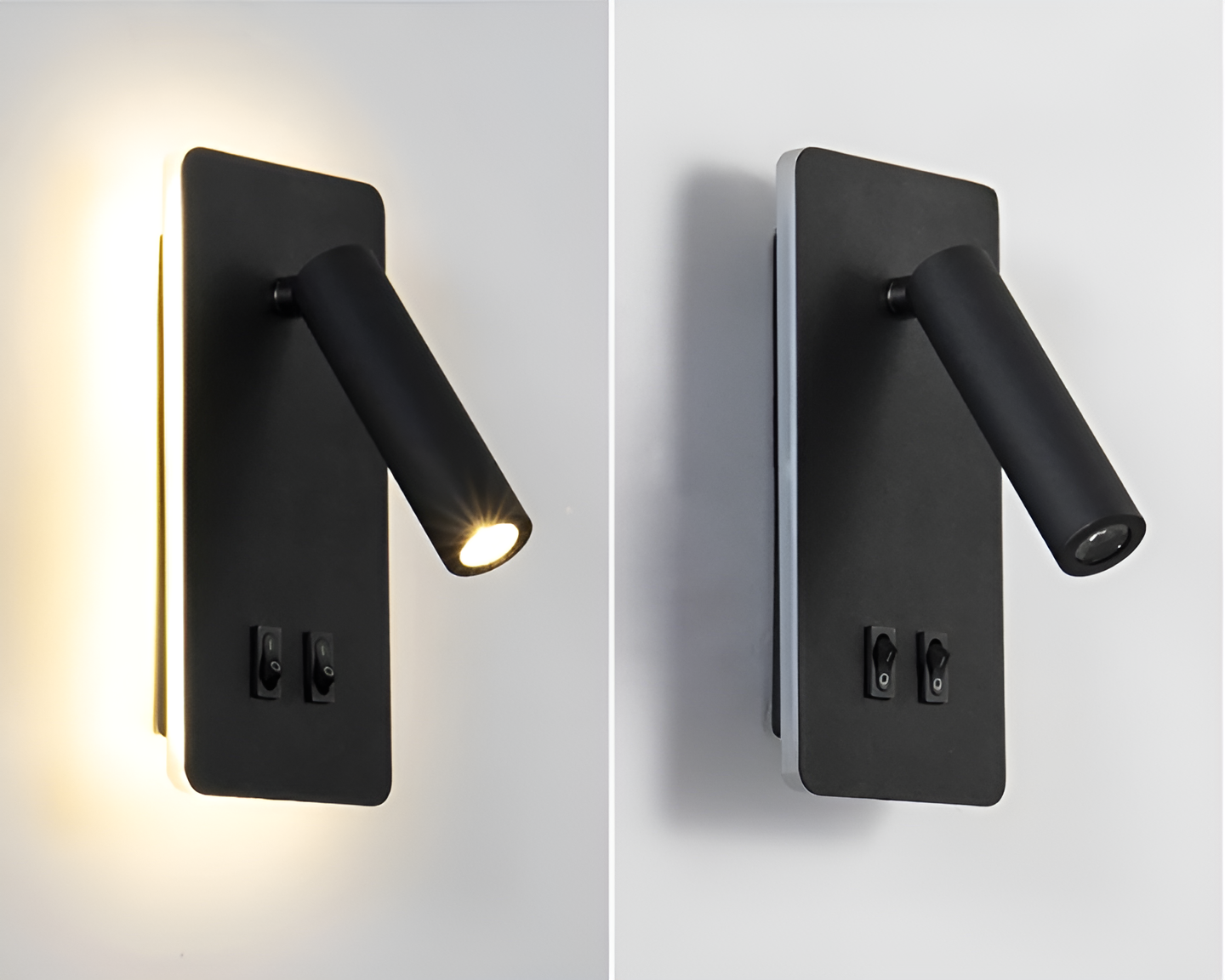 Adjustable LED Wall Light with Rotating Head for Reading and Ambient Lighting