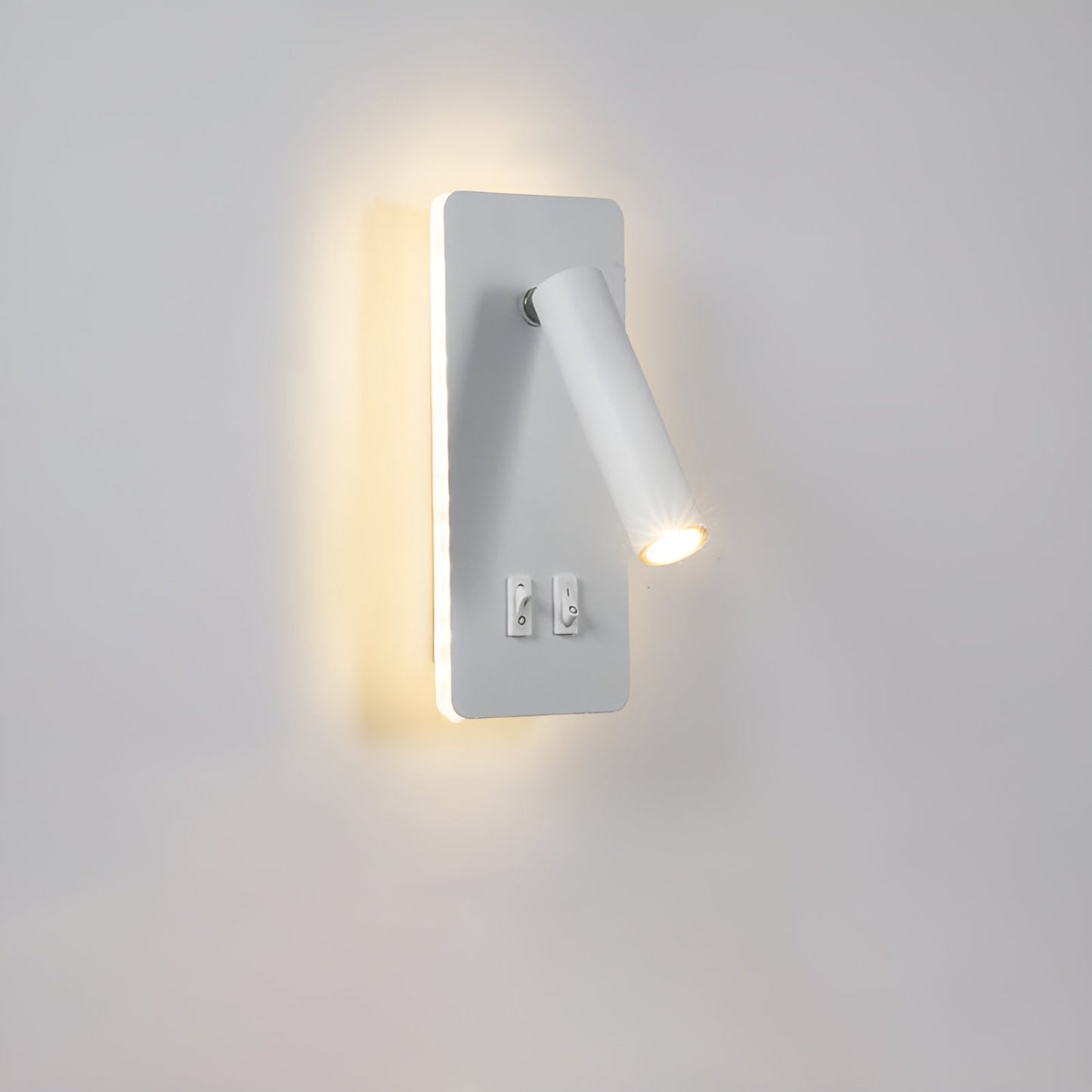 Adjustable LED Wall Light with Rotating Head for Reading and Ambient Lighting