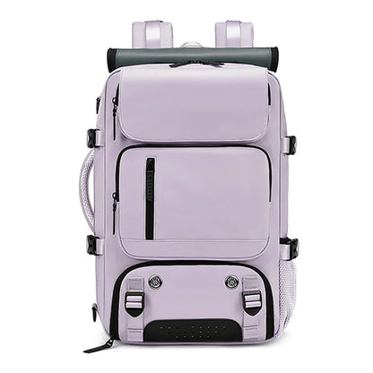 TRAVELMAX Waterproof Travel Backpack with USB Charging and Shoe Compartment