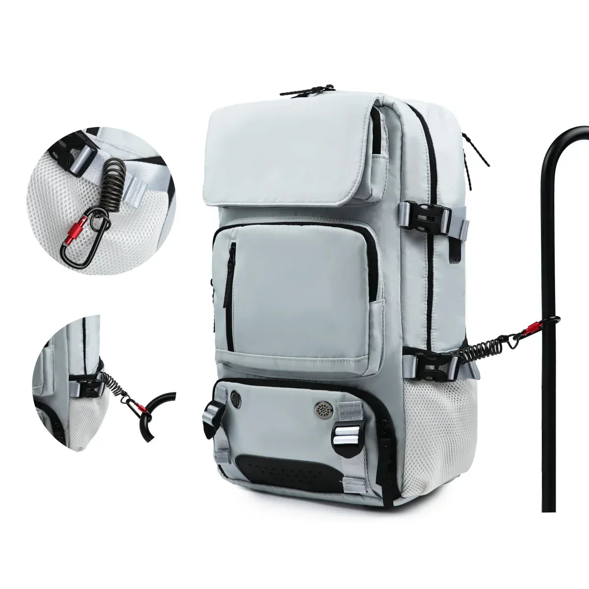 TRAVELMAX Waterproof Travel Backpack with USB Charging and Shoe Compartment