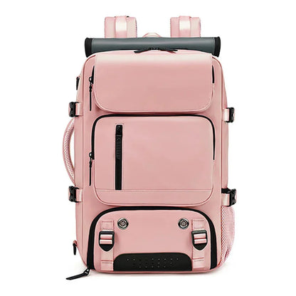 TRAVELMAX Waterproof Travel Backpack with USB Charging and Shoe Compartment