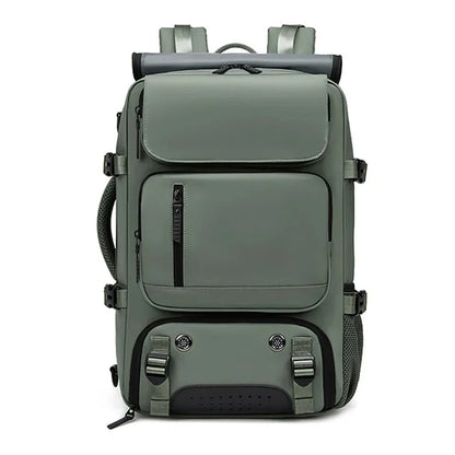 TRAVELMAX Waterproof Travel Backpack with USB Charging and Shoe Compartment