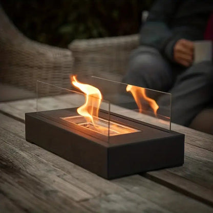 Tabletop Bio Ethanol Fireplace Smokeless Indoor Outdoor Flame Heater