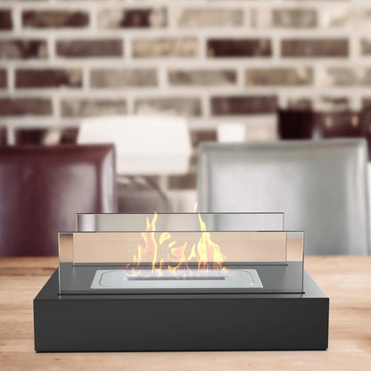 Tabletop Bio Ethanol Fireplace Smokeless Indoor Outdoor Flame Heater