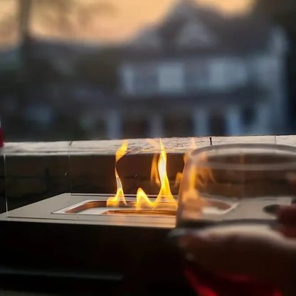 Tabletop Bio Ethanol Fireplace Smokeless Indoor Outdoor Flame Heater