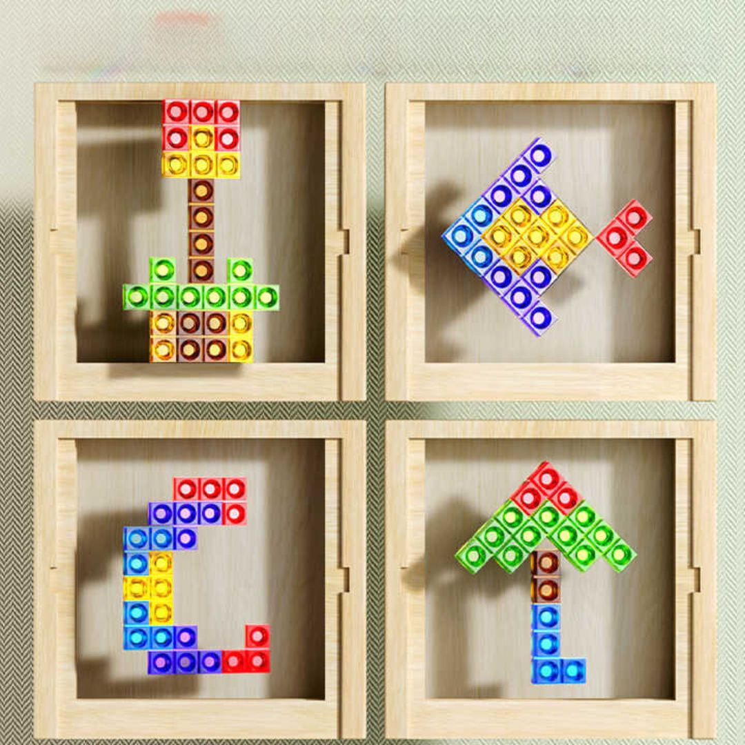 TetrisWood houten puzzelspel voor familieplezier en hersentraining
