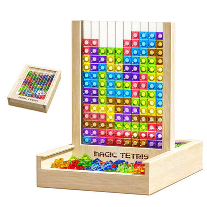 TetrisWood houten puzzelspel voor familieplezier en hersentraining