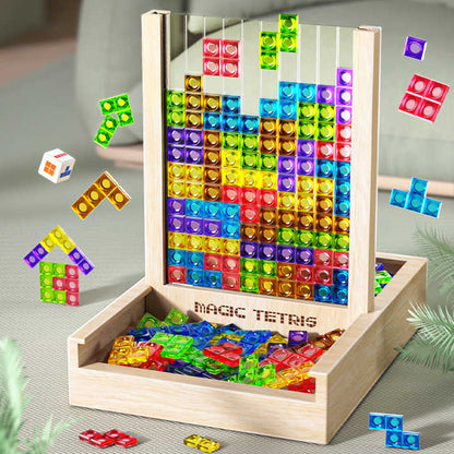 TetrisWood houten puzzelspel voor familieplezier en hersentraining
