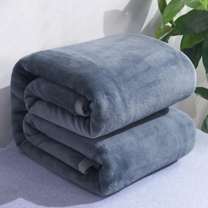 Dicke, warme Fleecedecke aus Mikrofaser für Bett und Sofa